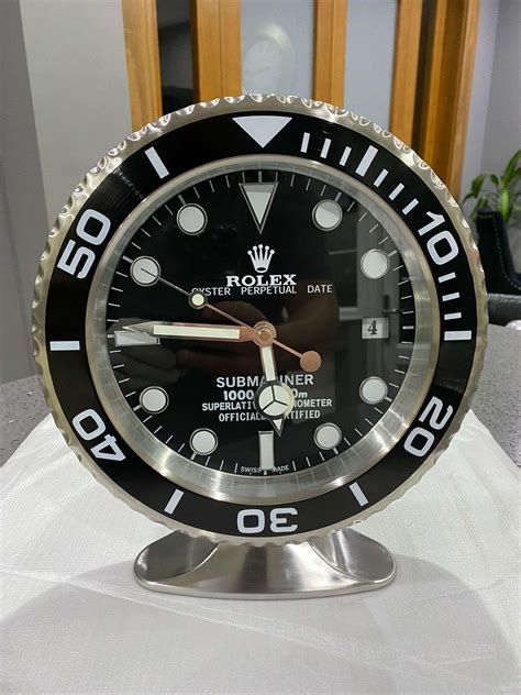 rolex desk clock price|official rolex wall clock.